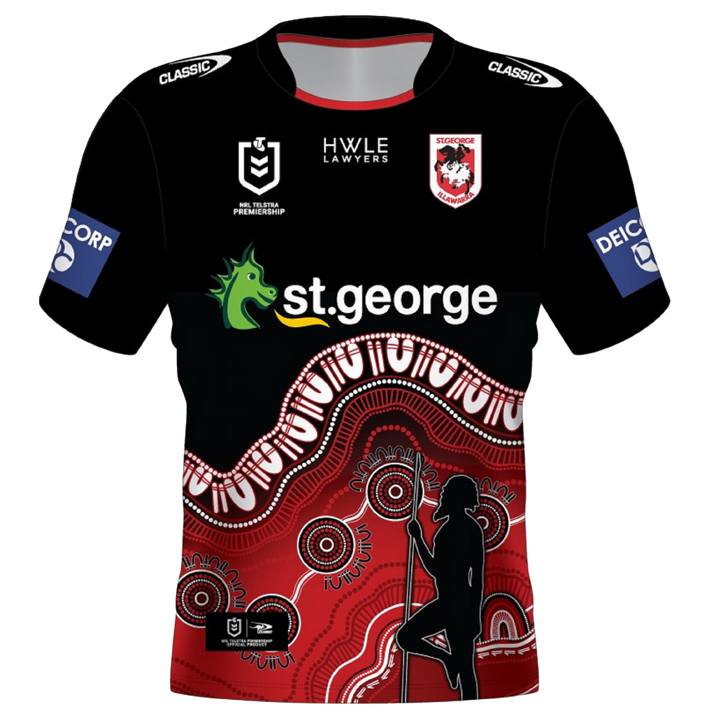 St-George-Illawarra-Dragons-Classic Dragons 2023 Youth Indigenous Jersey