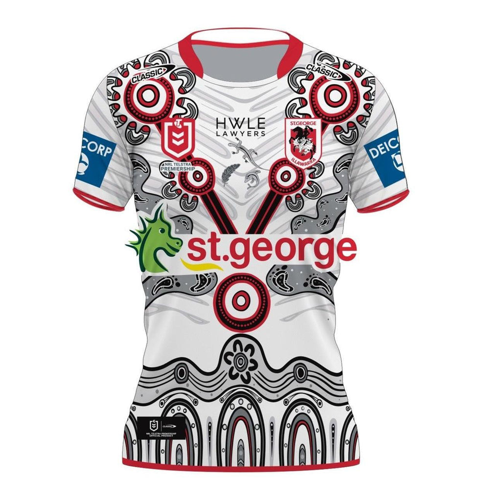 St-George-Illawarra-Dragons-Classic Dragons 2024 Ladies Indigenous Jersey