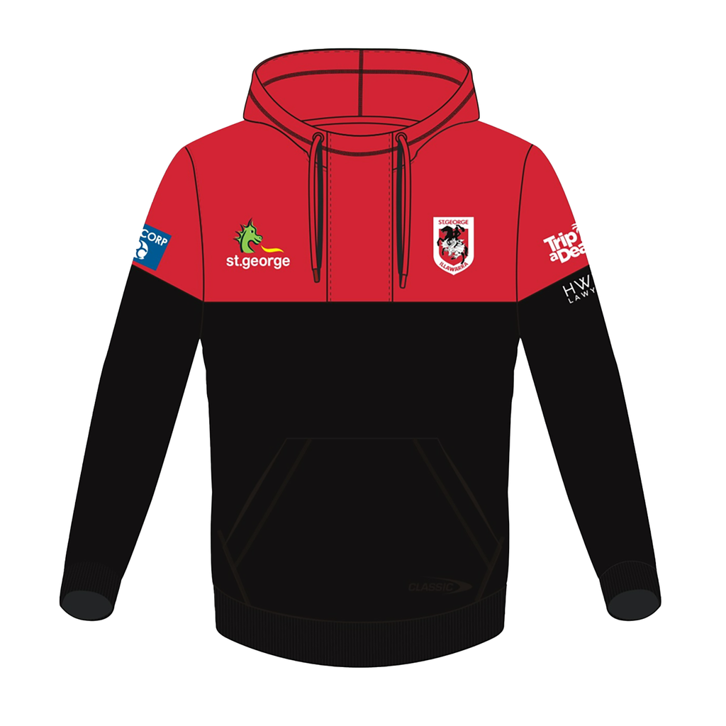 St-George-Illawarra-Dragons-Classic Dragons 2024 Men's Pullover Hoodie
