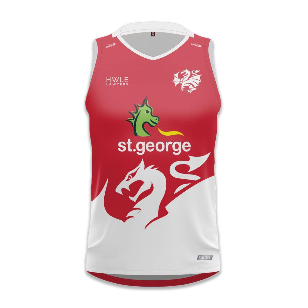 St-George-Illawarra-Dragons-Classic Dragons 2024 Men's Training Singlet Red
