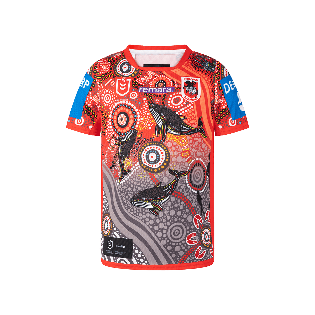 キ*マ様 【海外Ｍサイズ】NRL イラワラ・ドラゴンズ '20 シングレット Classic Dragons 2026 Infant Indigenous Jersey & Shorts Set