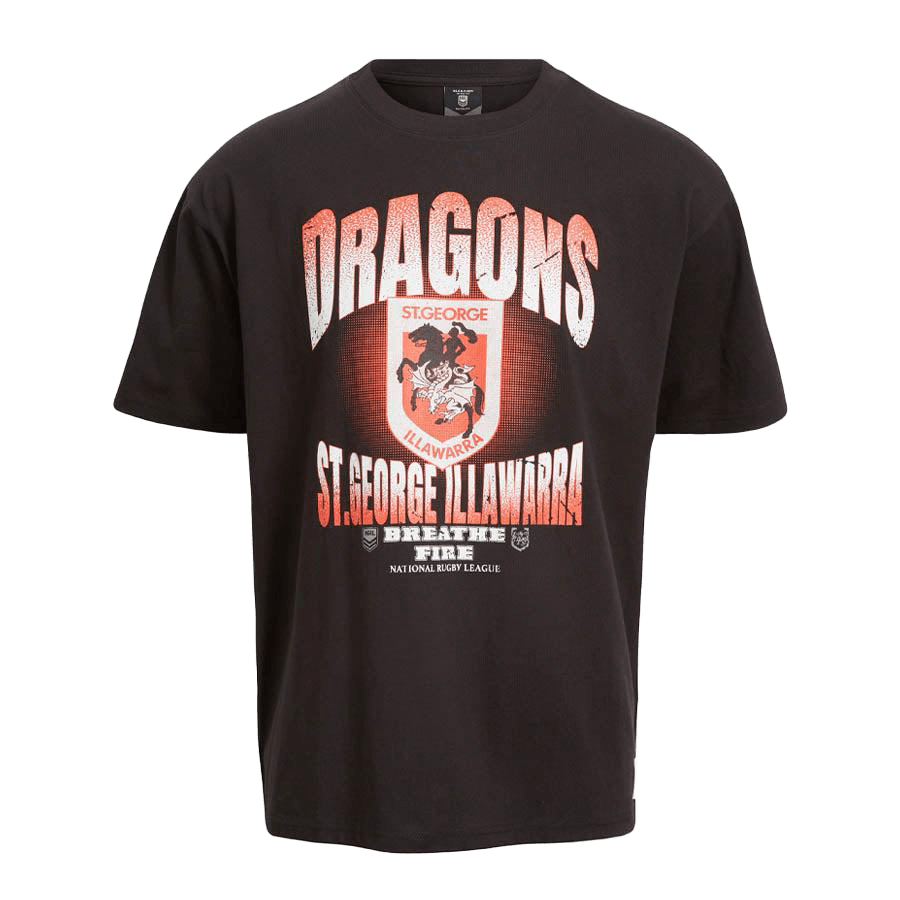 St-George-Illawarra-Dragons-Dragons Adult Box Fit Graphic T-Shirt