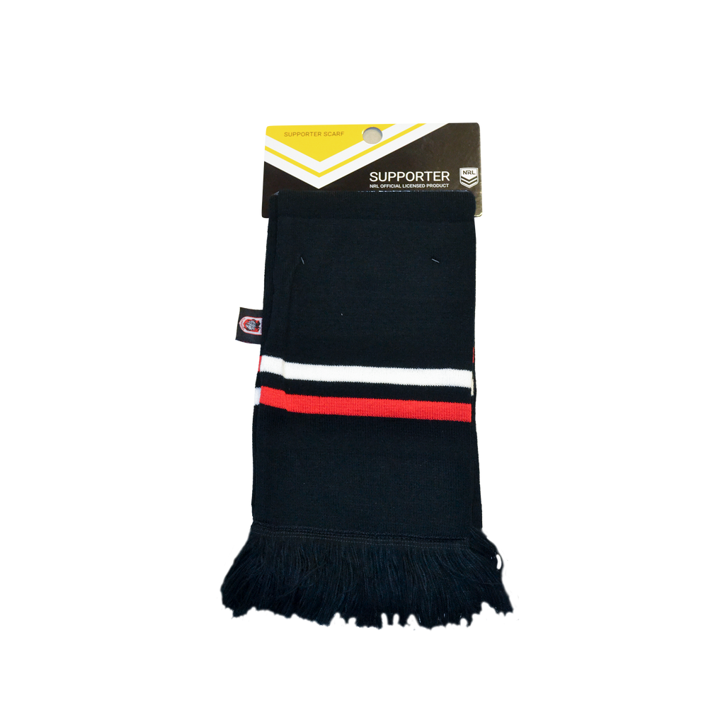 St-George-Illawarra-Dragons-Dragons Black Stripe Scarf