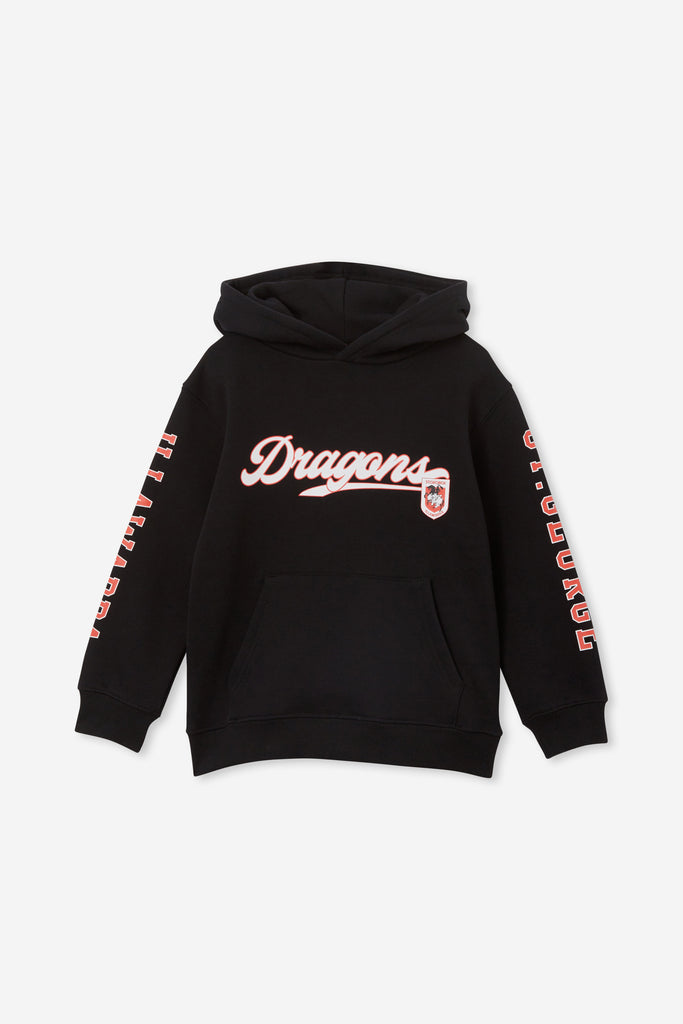 St-George-Illawarra-Dragons-Dragons Cotton On Youth Sleeve Print Hoodie