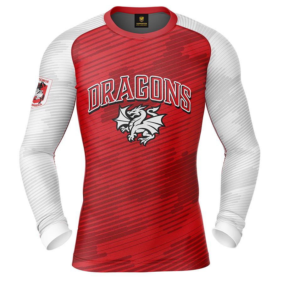 St-George-Illawarra-Dragons-Ashtabula Adults Barrel Rashie