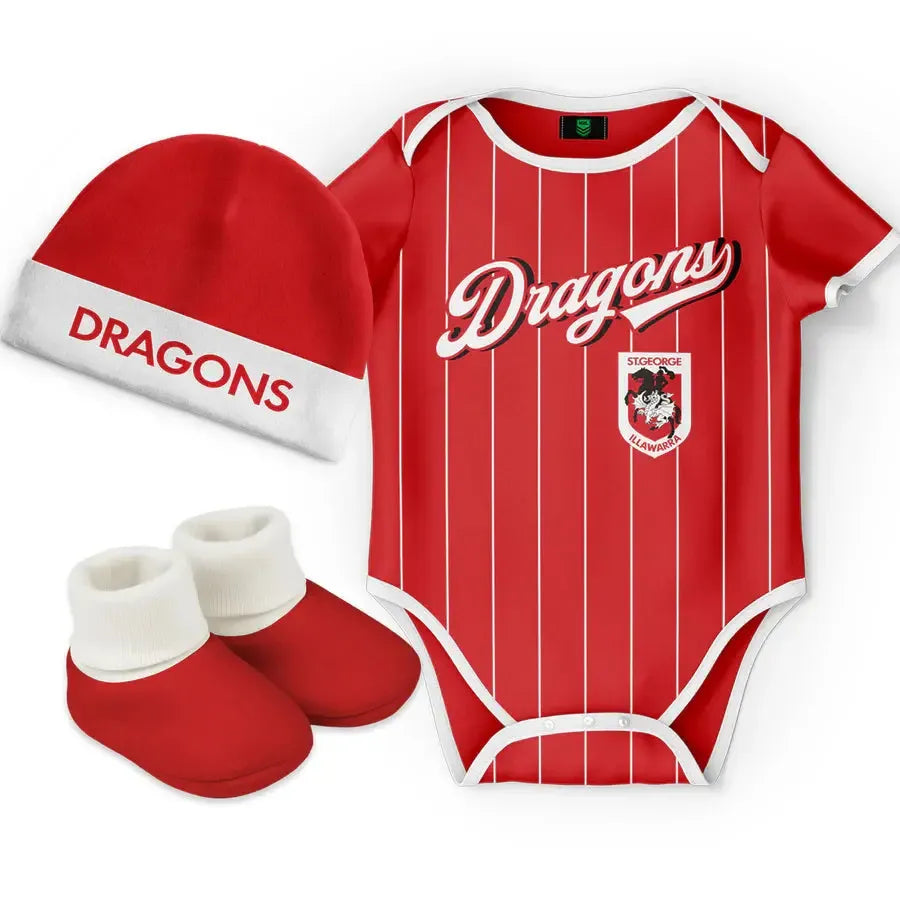 St-George-Illawarra-Dragons-Ashtabula Infant Lullaby 3pc Gift Set