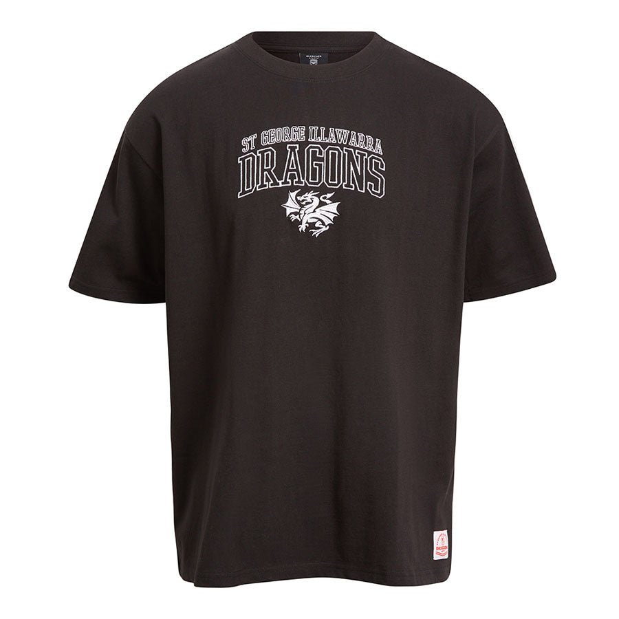 St-George-Illawarra-Dragons-Bleacher Athletic Adults Box Fit Embroidered T-Shirt