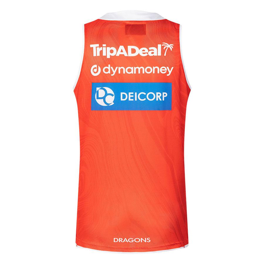 St-George-Illawarra-Dragons-Classic 2025 Adults Training Singlet Red