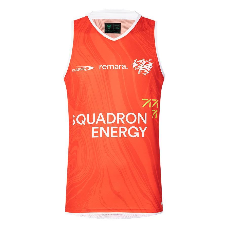 St-George-Illawarra-Dragons-Classic 2025 Adults Training Singlet Red