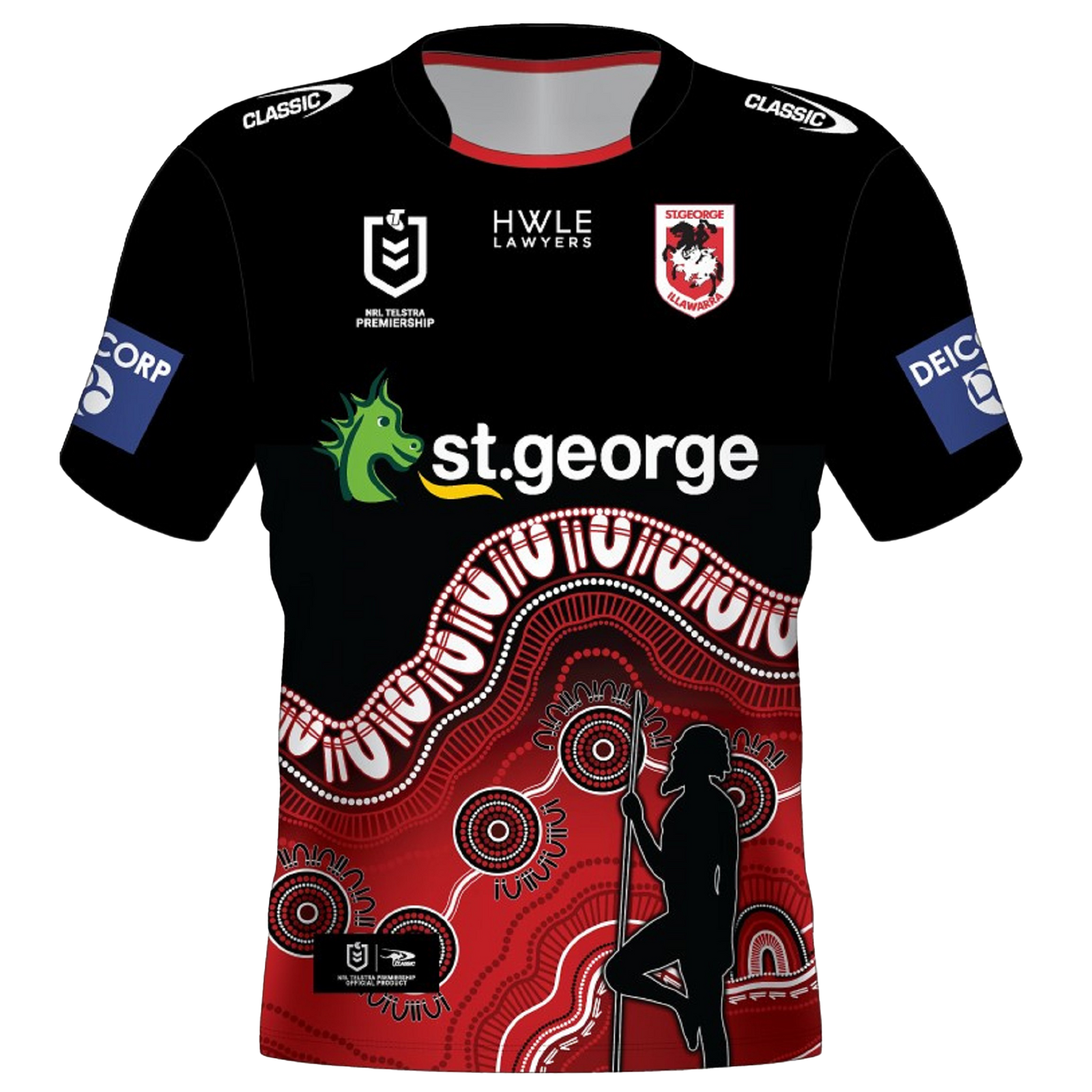 NRL St. George Illawarra Dragons Combo 3D Hoodie And Long Pants