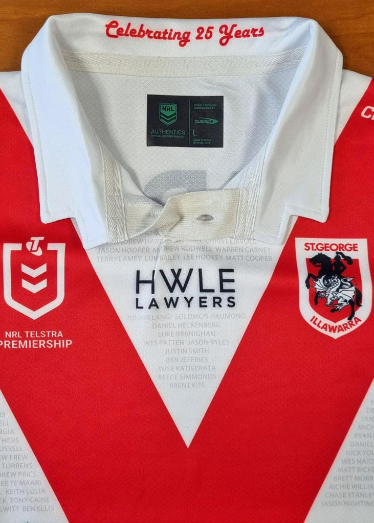 St-George-Illawarra-Dragons-Classic Dragons 2024 Ladies 25th Anniversary Jersey