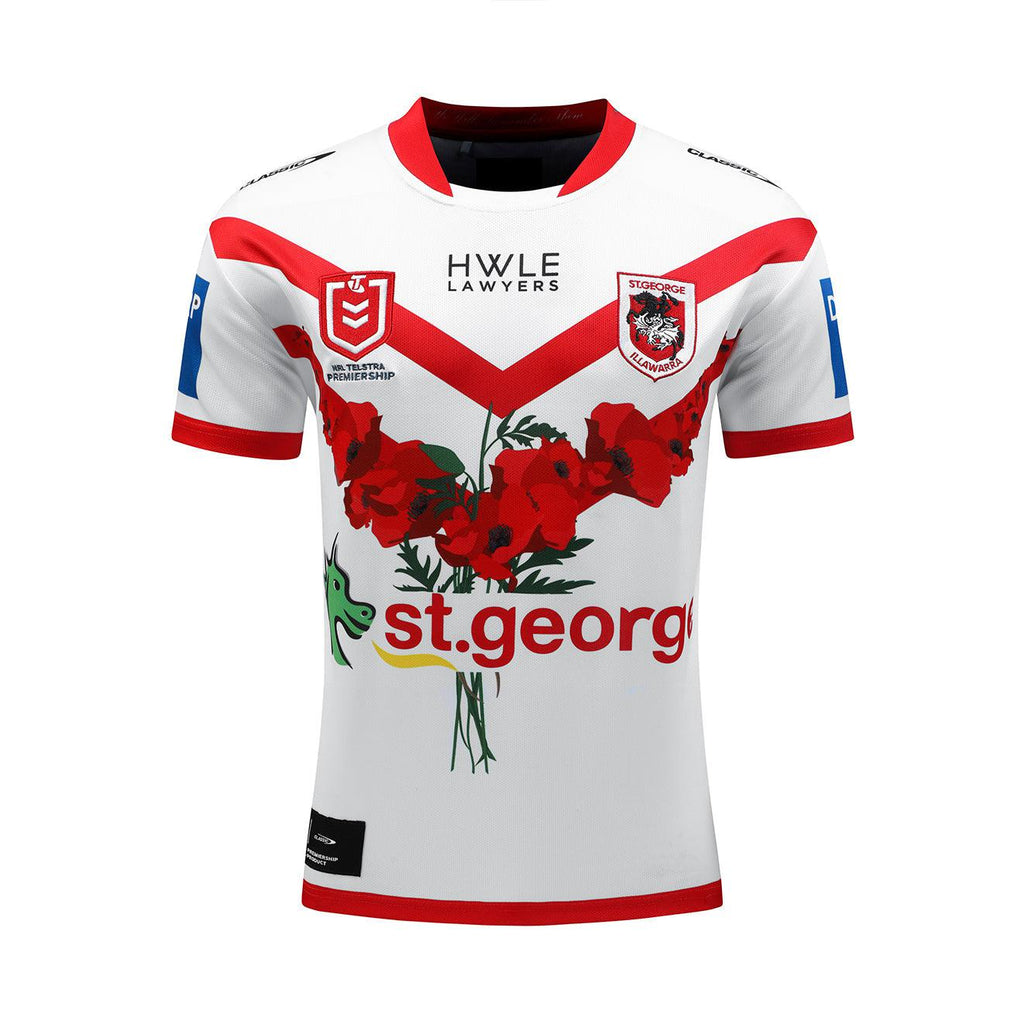 St-George-Illawarra-Dragons-Classic Dragons 2024 Youth Commemorative Jersey
