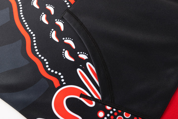 St-George-Illawarra-Dragons-Classic Dragons 2025 Adult Indigenous Hoodie