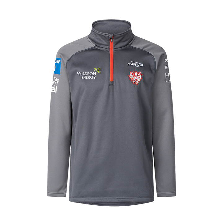 St-George-Illawarra-Dragons-Classic Dragons 2025 Adults 1/4 Zip Fleece