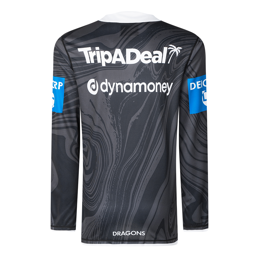 St-George-Illawarra-Dragons-Classic Dragons 2025 Adults Long Sleeve Training Tee