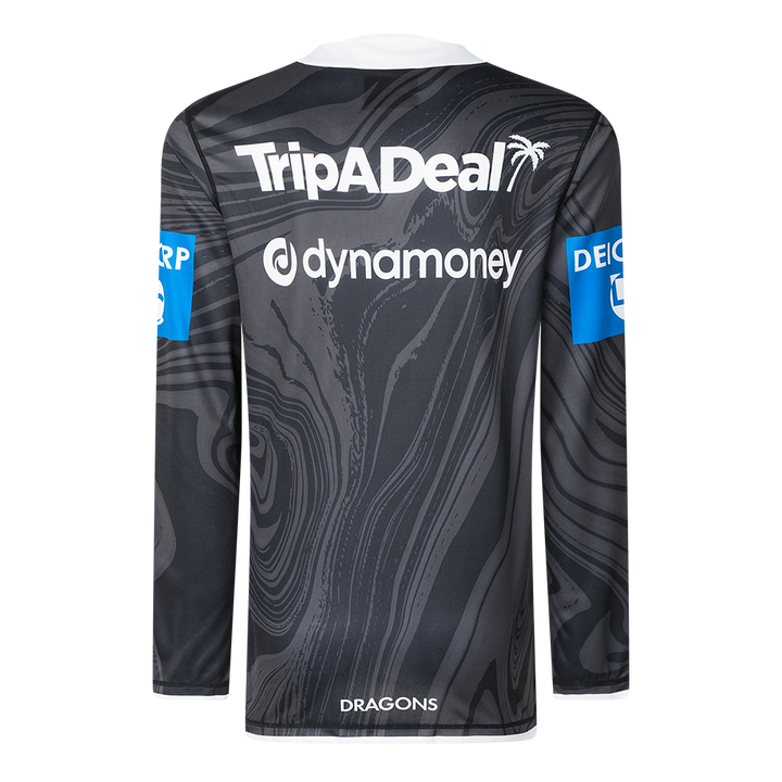 St-George-Illawarra-Dragons-Classic Dragons 2025 Adults Long Sleeve Training Tee