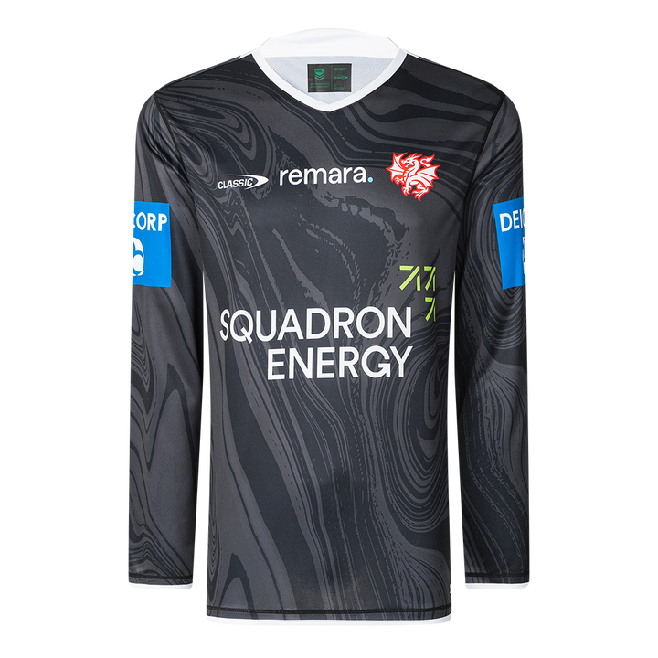 St-George-Illawarra-Dragons-Classic Dragons 2025 Adults Long Sleeve Training Tee