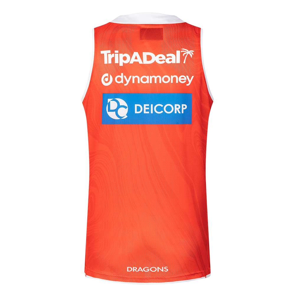 St-George-Illawarra-Dragons-Classic Dragons 2025 Adult's Training Singlet Red
