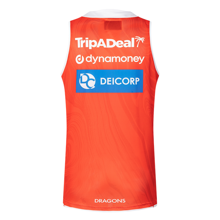 St-George-Illawarra-Dragons-Classic Dragons 2025 Adult's Training Singlet Red