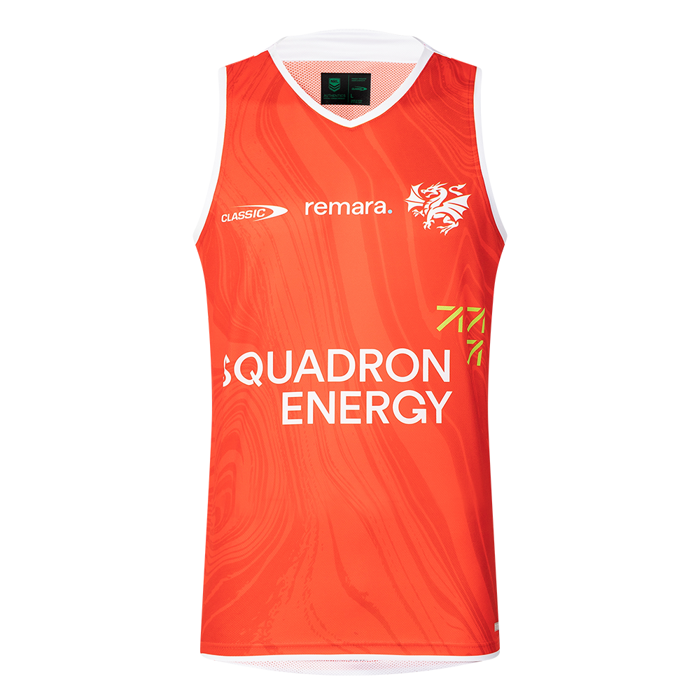 St-George-Illawarra-Dragons-Classic Dragons 2025 Adult's Training Singlet Red
