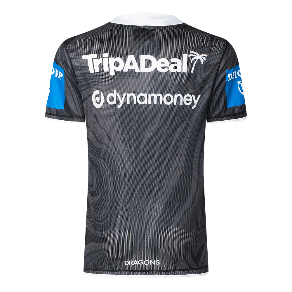 St-George-Illawarra-Dragons-Classic Dragons 2025 Adults Training Tee Charcoal