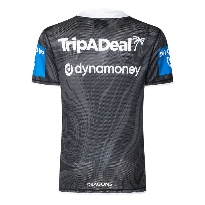 St-George-Illawarra-Dragons-Classic Dragons 2025 Adults Training Tee Charcoal