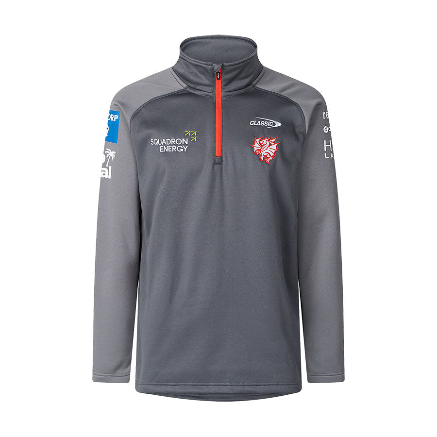 St-George-Illawarra-Dragons-Classic Dragons 2025 Men's 1/4 Zip Fleece