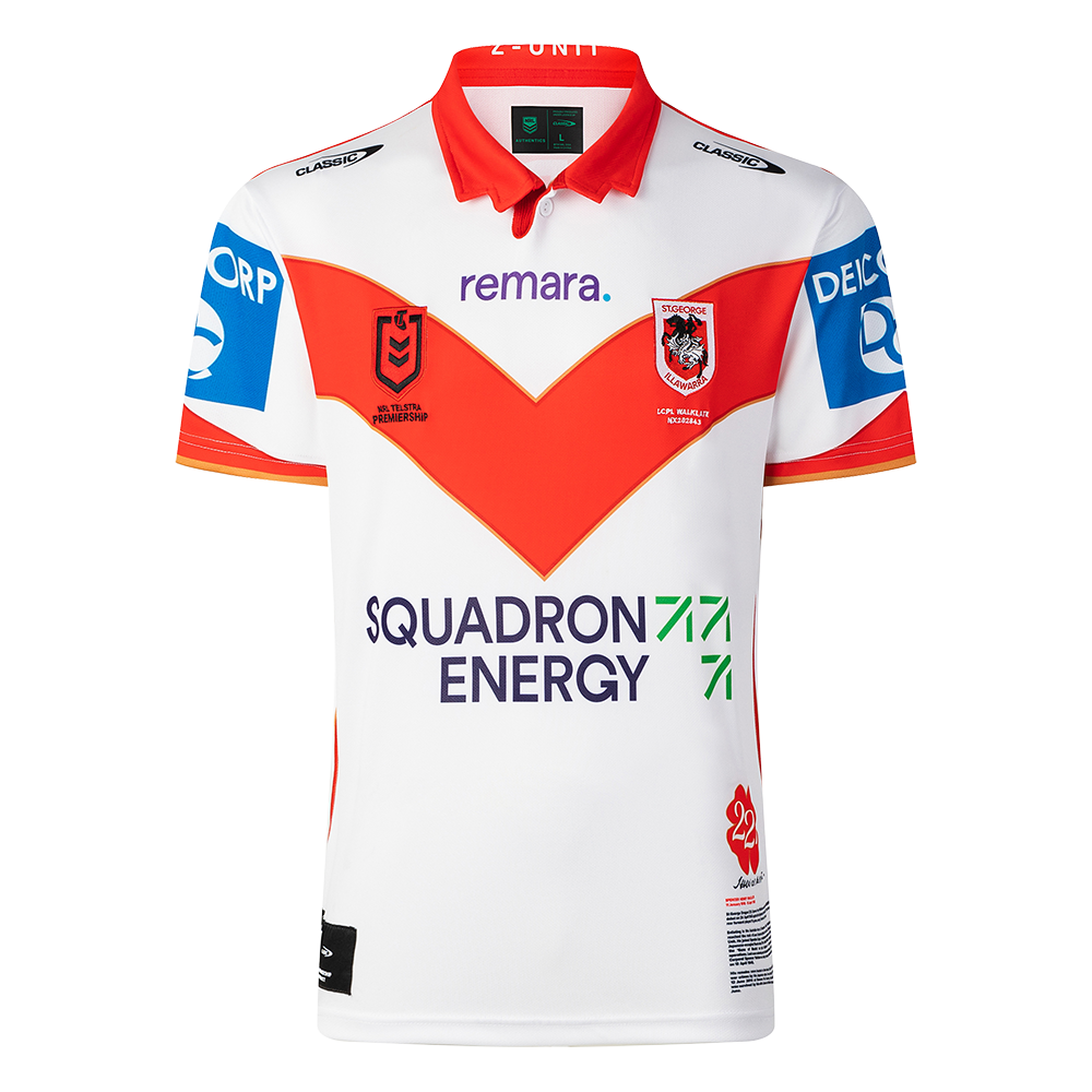 St-George-Illawarra-Dragons-Classic Dragons 2025 Men's Commemorative Jersey