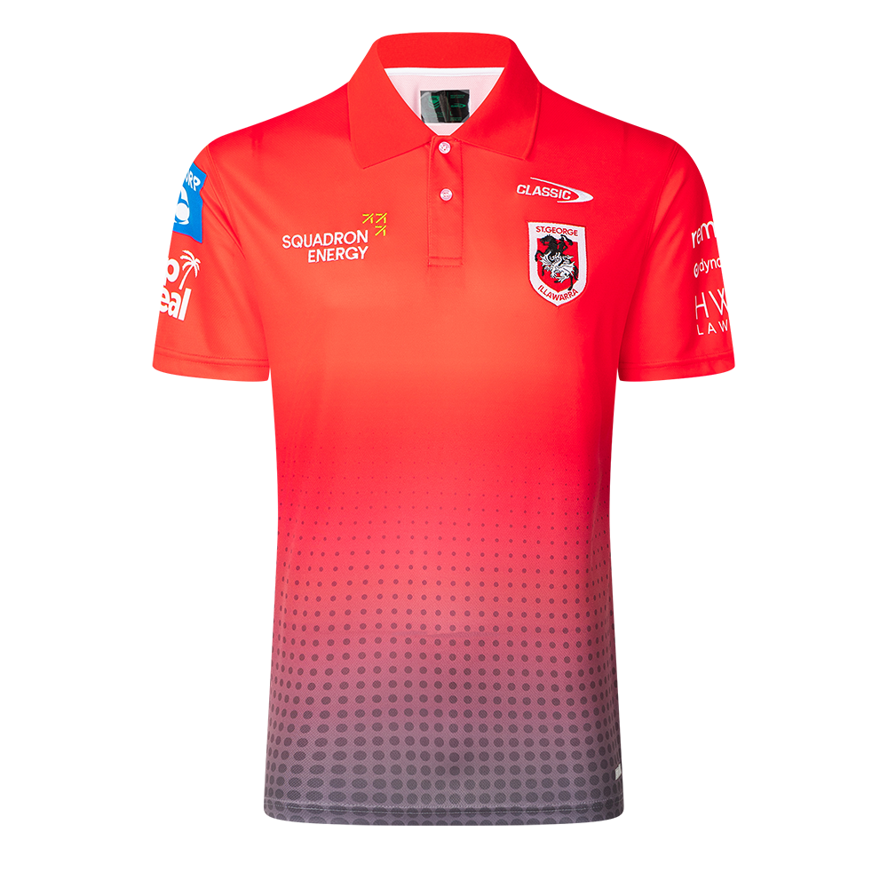 St-George-Illawarra-Dragons-Classic Dragons 2025 Men's Media Polo