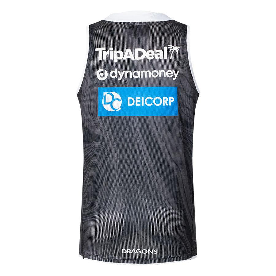 St-George-Illawarra-Dragons-Classic Dragons 2025 Men's Training Singlet Charcoal