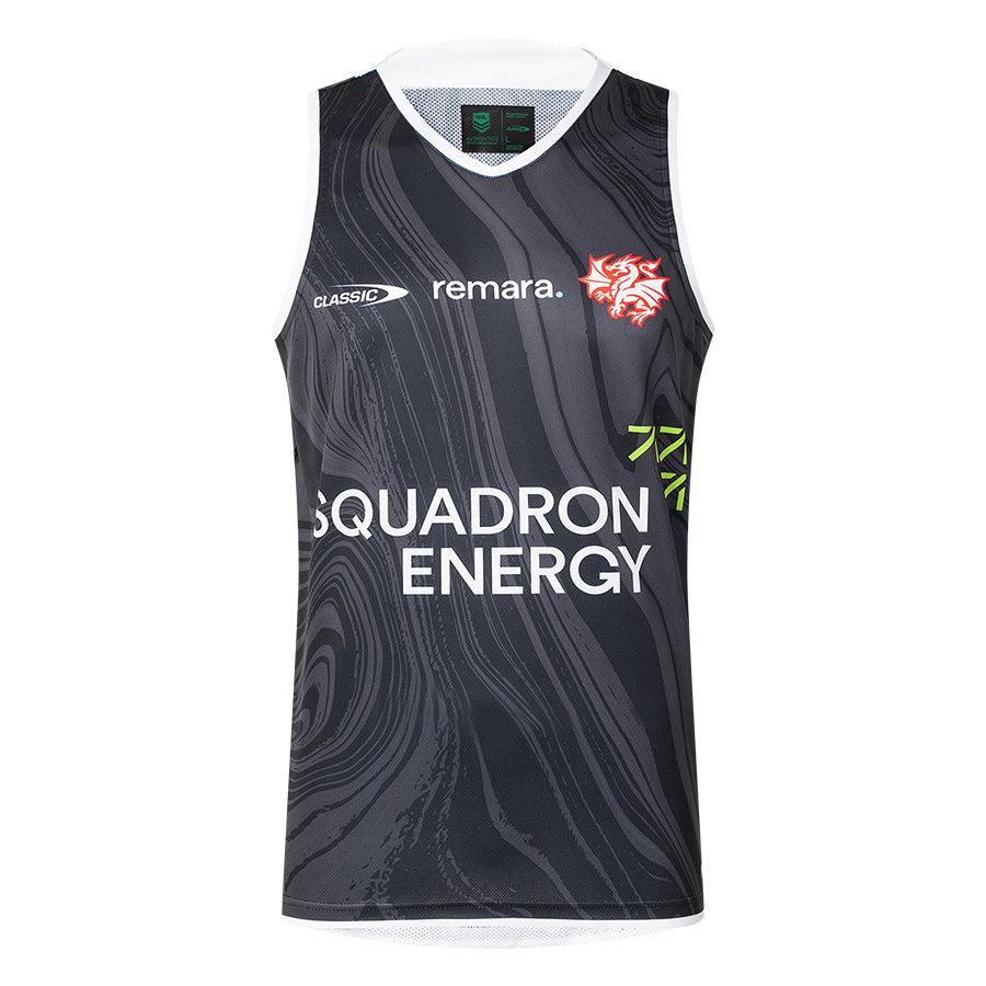 St-George-Illawarra-Dragons-Classic Dragons 2025 Men's Training Singlet Charcoal