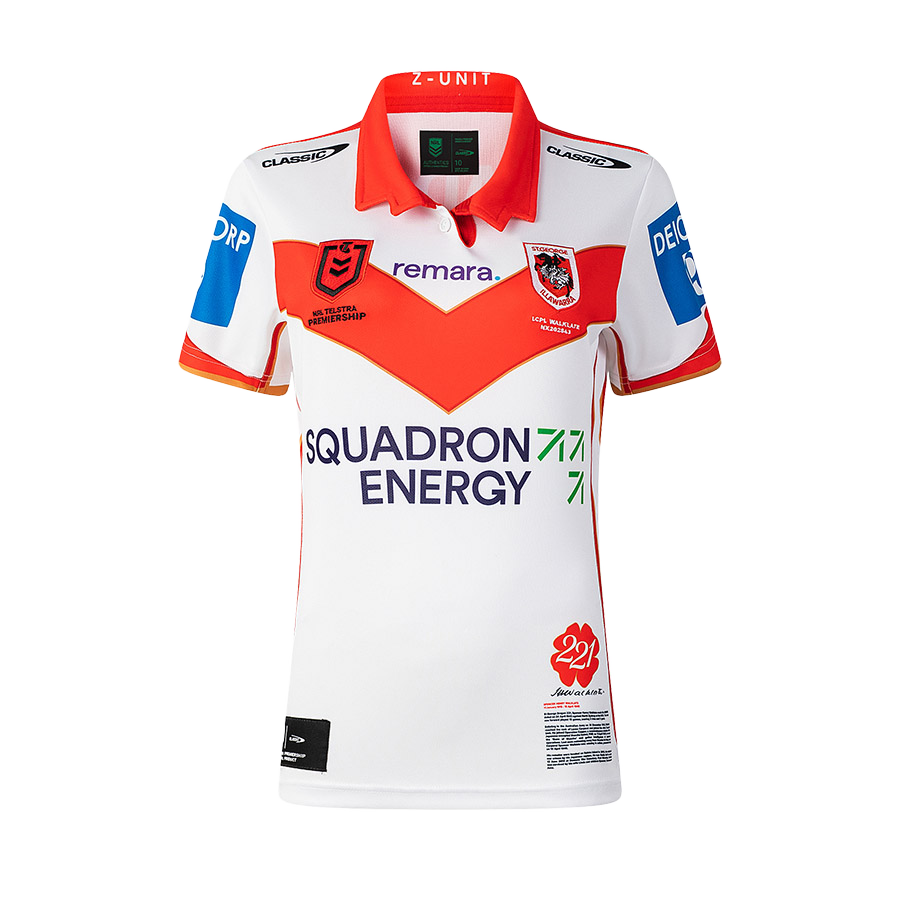 St-George-Illawarra-Dragons-Classic Dragons 2025 Women's Commemorative Jersey