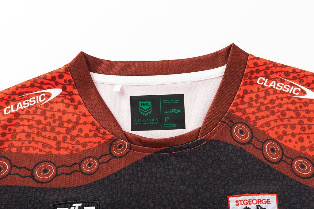 St-George-Illawarra-Dragons-Classic Dragons 2025 Women's Indigenous Jersey
