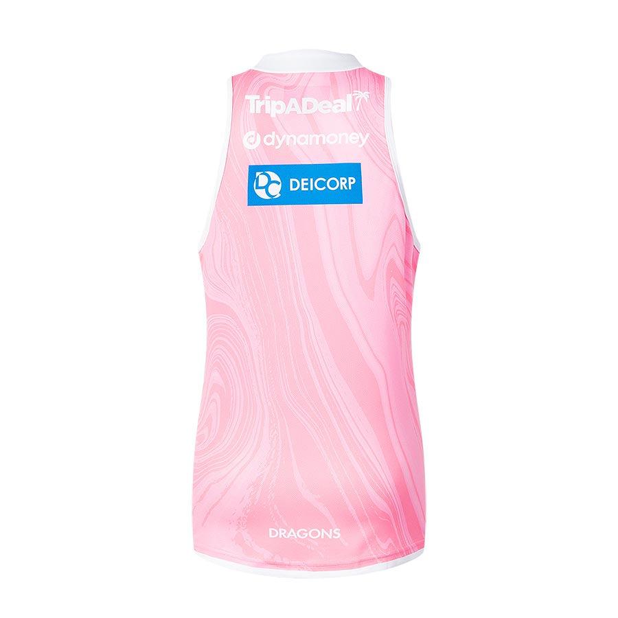 St-George-Illawarra-Dragons-Classic Dragons 2025 Women's Training Singlet Pink