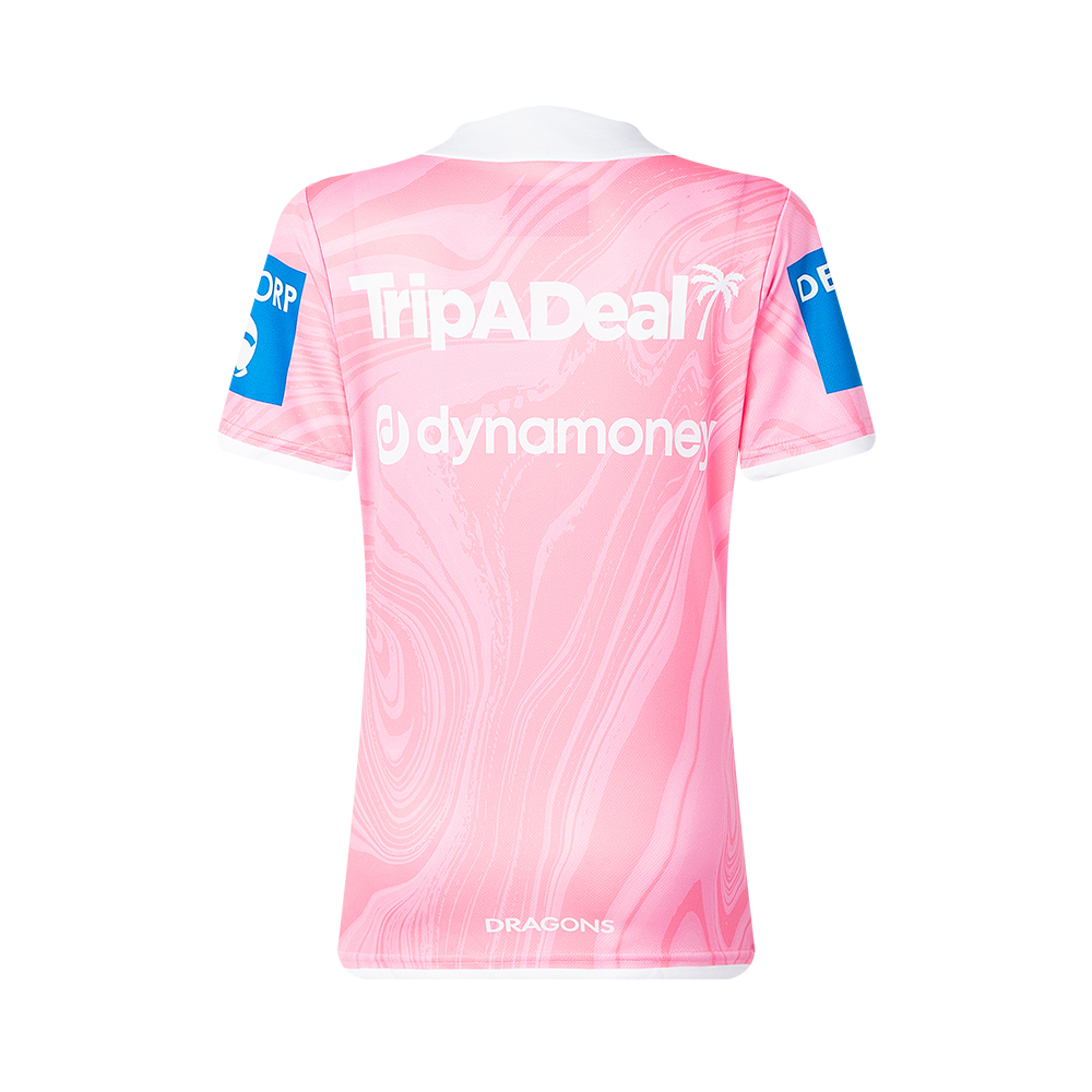 St-George-Illawarra-Dragons-Classic Dragons 2025 Women's Training Tee Pink