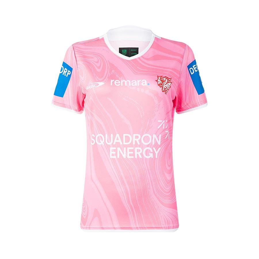 St-George-Illawarra-Dragons-Classic Dragons 2025 Women's Training Tee Pink