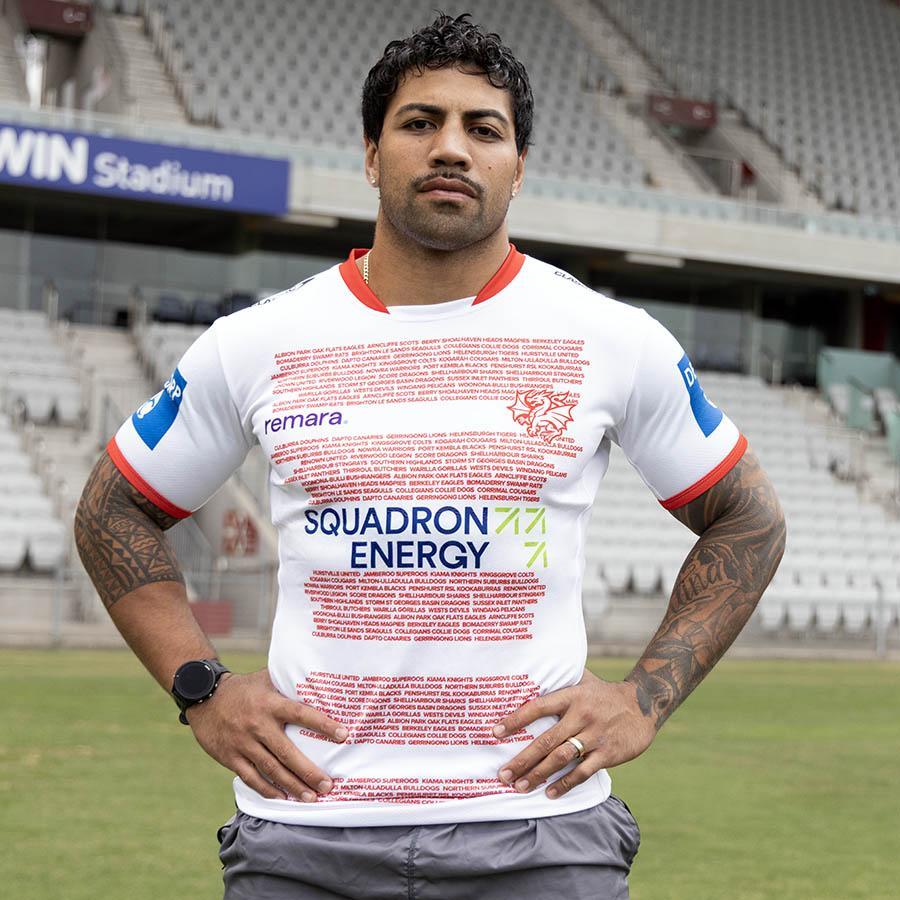 St-George-Illawarra-Dragons-Classic Dragons 2025 Youth Captain's Run Jersey