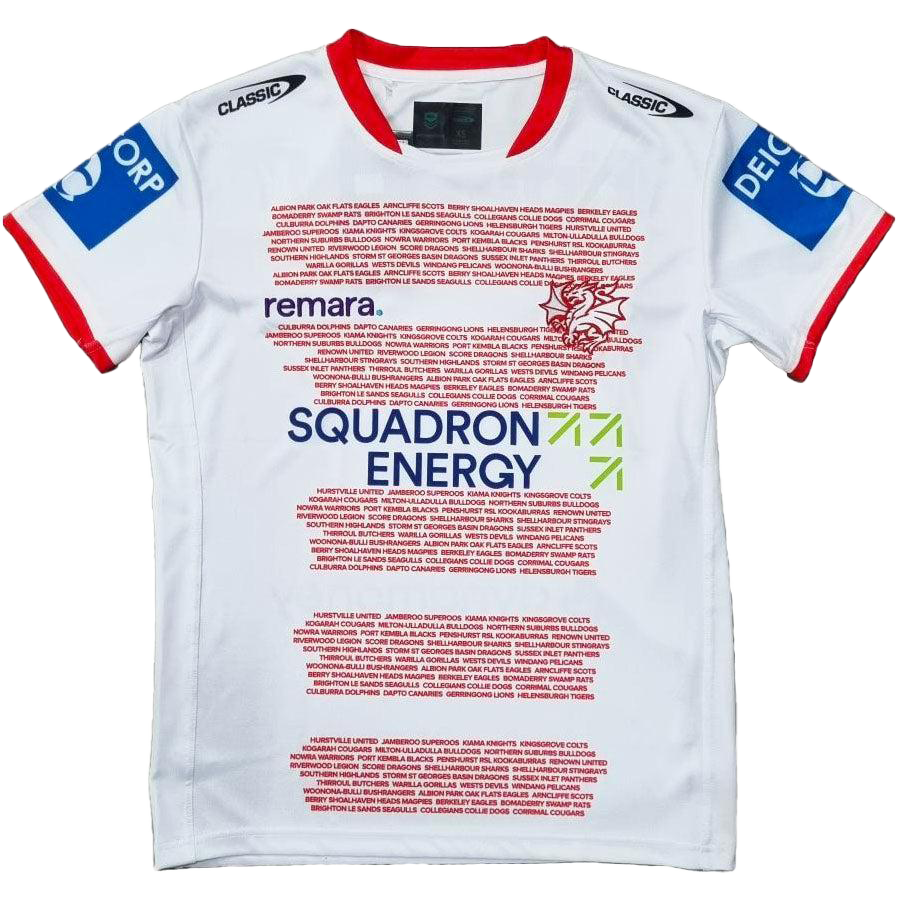 St-George-Illawarra-Dragons-Classic Dragons 2025 Youth Captain's Run Jersey