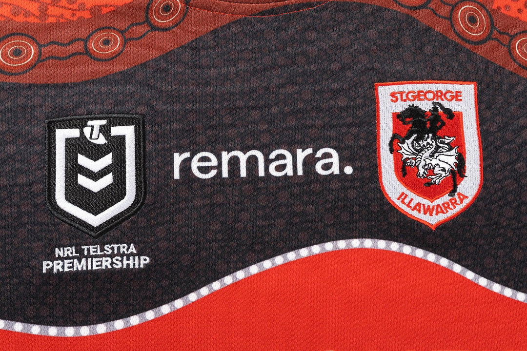 St-George-Illawarra-Dragons-Classic Dragons 2025 Youth Indigenous Jersey