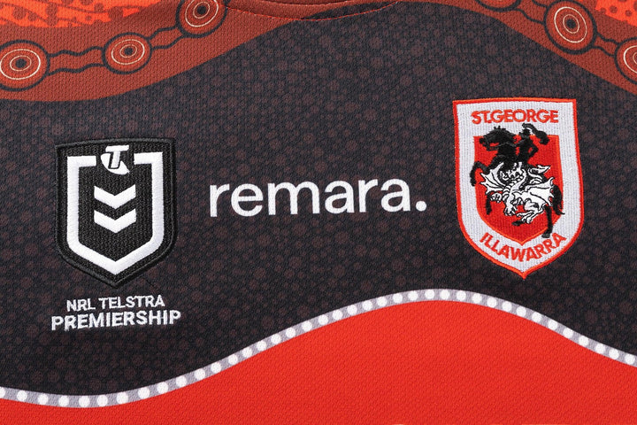 St-George-Illawarra-Dragons-Classic Dragons 2025 Youth Indigenous Jersey