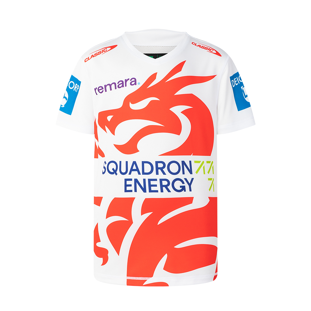 St-George-Illawarra-Dragons-Classic Dragons 2025 Youth Warm Up Tee