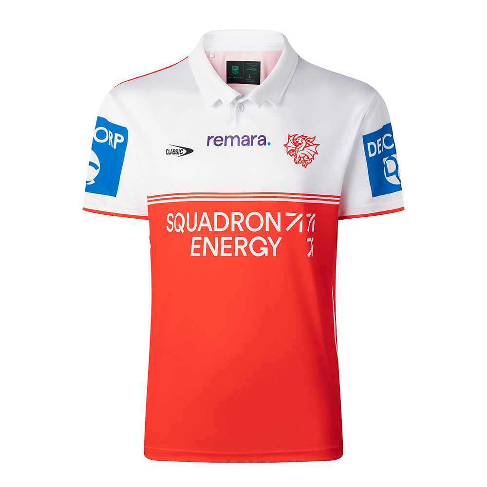 St-George-Illawarra-Dragons-Classic Dragons 2026 Adult Captain's Run Jersey