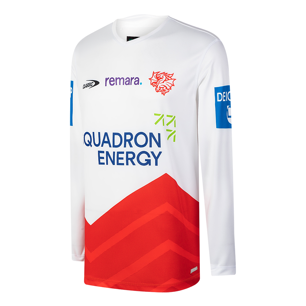 St-George-Illawarra-Dragons-Classic Dragons 2026 Adult Long Sleeve Training Tee