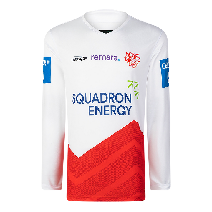 St-George-Illawarra-Dragons-Classic Dragons 2026 Adult Long Sleeve Training Tee