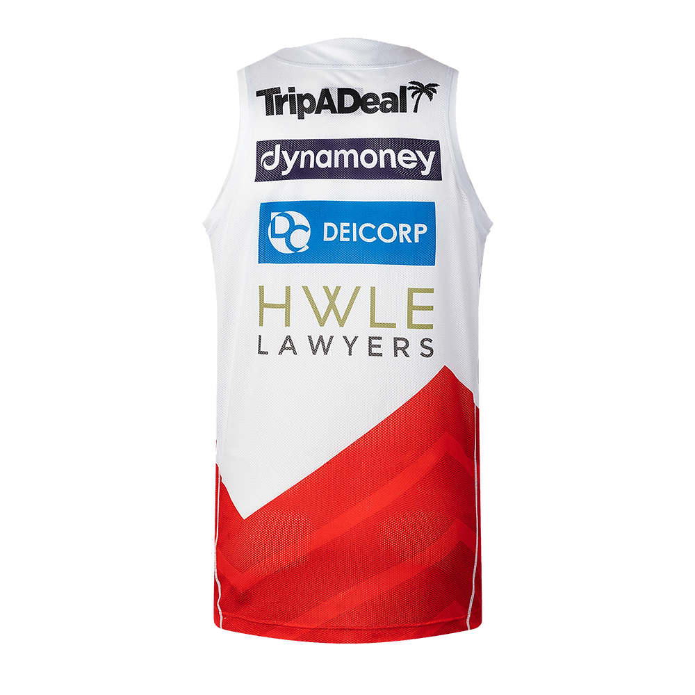 St-George-Illawarra-Dragons-Classic Dragons 2026 Adult Training Singlet White