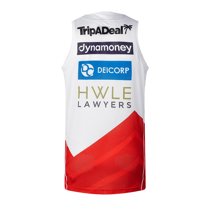 St-George-Illawarra-Dragons-Classic Dragons 2026 Adult Training Singlet White