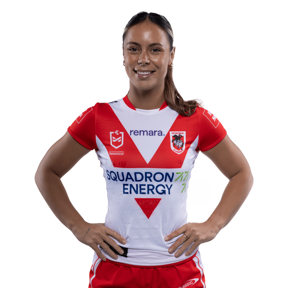 St-George-Illawarra-Dragons-Classic Dragons 2026 Adults NRLW Home Jersey