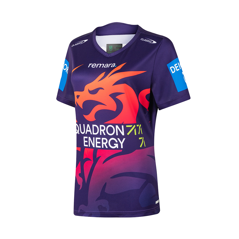 St-George-Illawarra-Dragons-Classic Dragons 2026 Adults NRLW Warm Up Tee