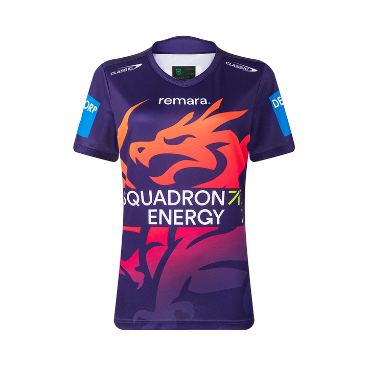 St-George-Illawarra-Dragons-Classic Dragons 2026 Adults NRLW Warm Up Tee