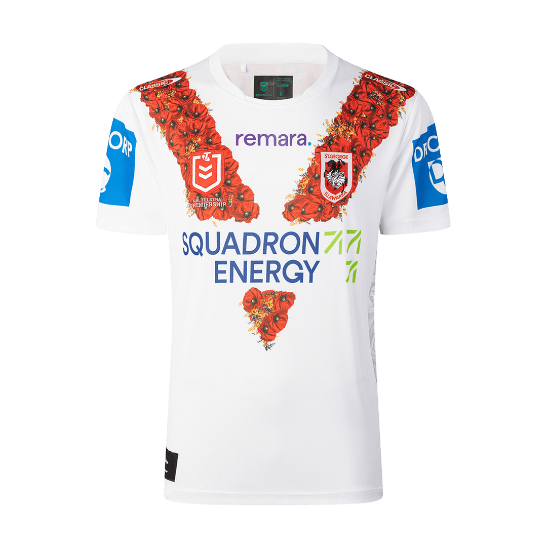 St-George-Illawarra-Dragons-Classic Dragons 2026 Men's Anzac Round Jersey